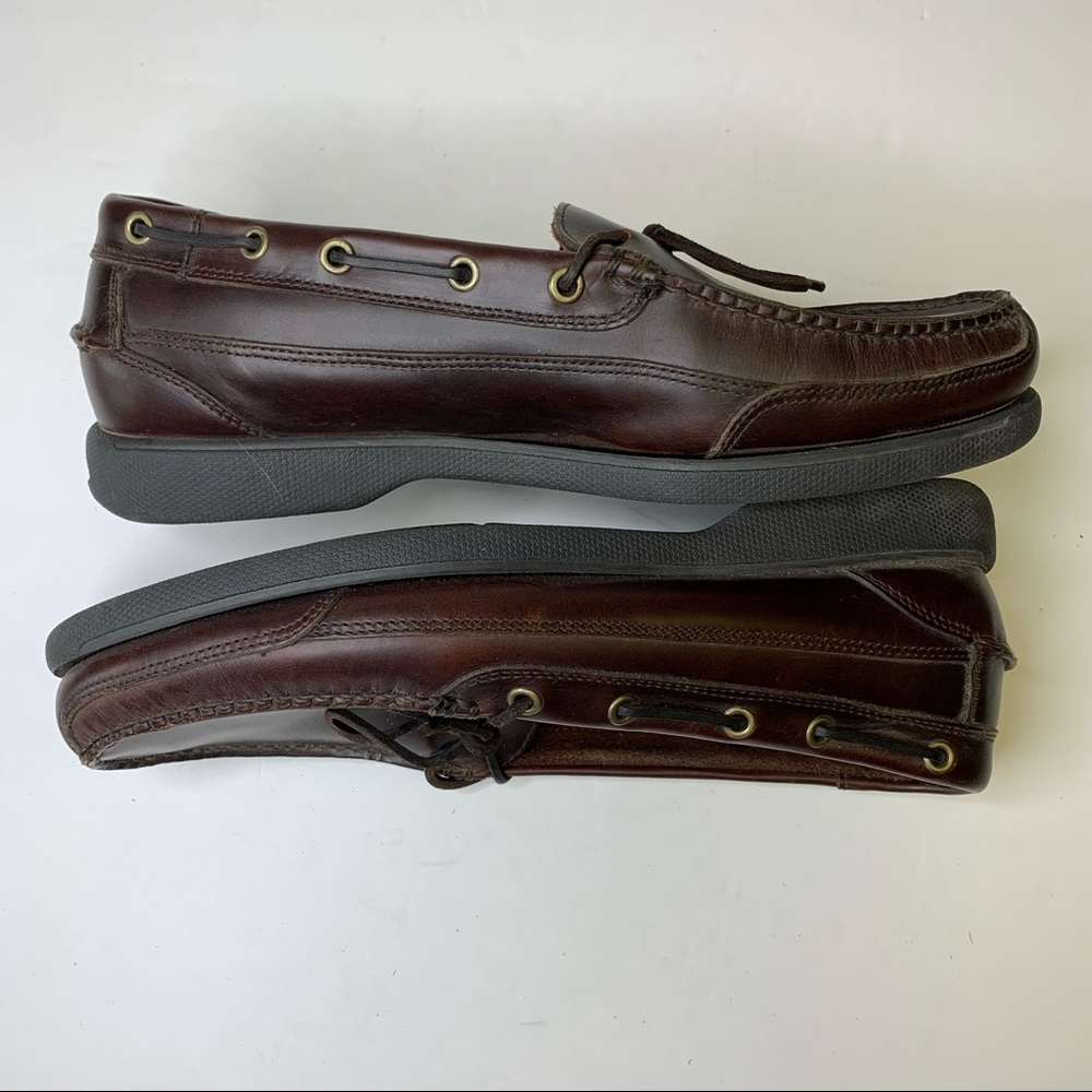 Men’s Bass Caddis Leather Boat Shoes - Picture 3 of 10